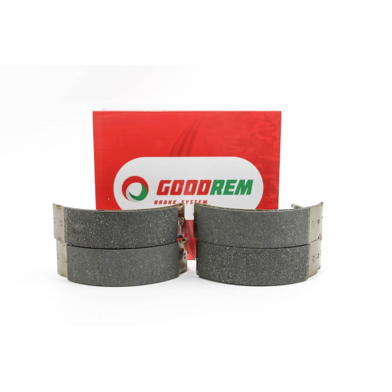 Задние барабанные тормозные колодки GOODREM для Logan 04-, Clio 98- RM0156