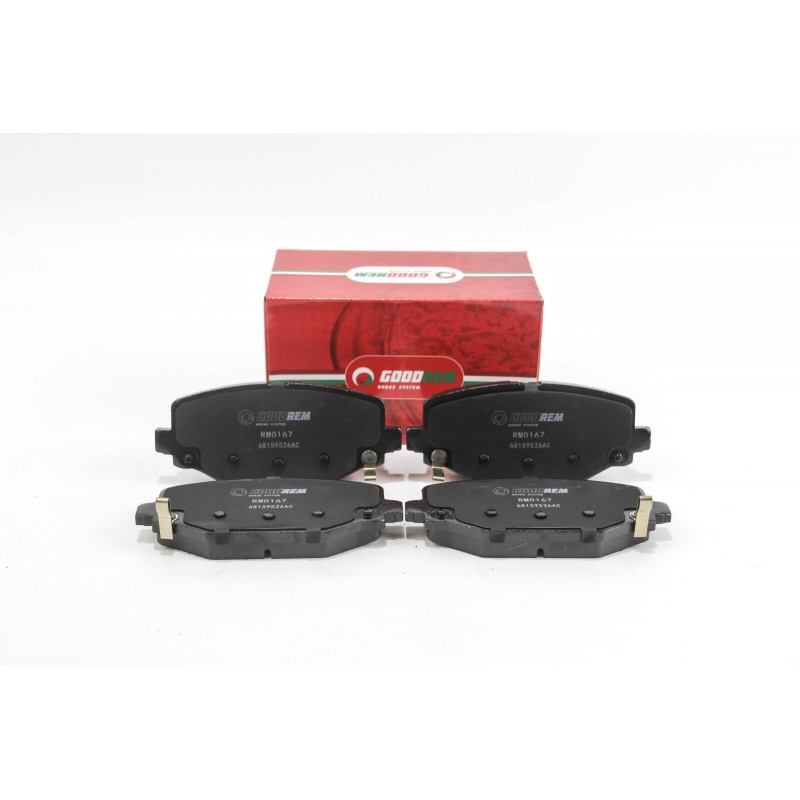 Задние тормозные колодки GOODREM для Fiat Freemont 11-, Dodge Caravan 08- (130.1x55.2x17.1) RM0167
