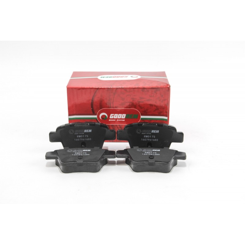 Задние тормозные колодки GOODREM для Peugeot 207, 307, Citroen C4 06- (Bosch) RM0175
