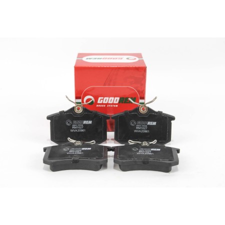 Задние тормозные колодки GOODREM для Caddy III, IV, Passat, Audi A4, A6 (Lucas)(15,2mm) RM1027