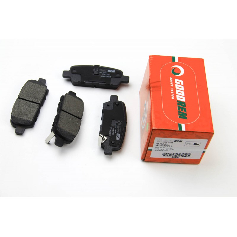 Задние тормозные колодки GOODREM для Qashqai, Rogue, X-Trail 07-, Koleos 08- (105,4x38x13,7)(Akebono) RM1240