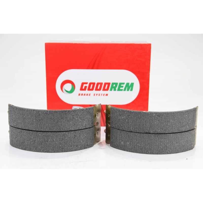 Задние барабанные тормозные колодки GOODREM для Nissan Micra 03-10,  Note 02-12,  Tiida 07-12 (Lockheed) RM1296