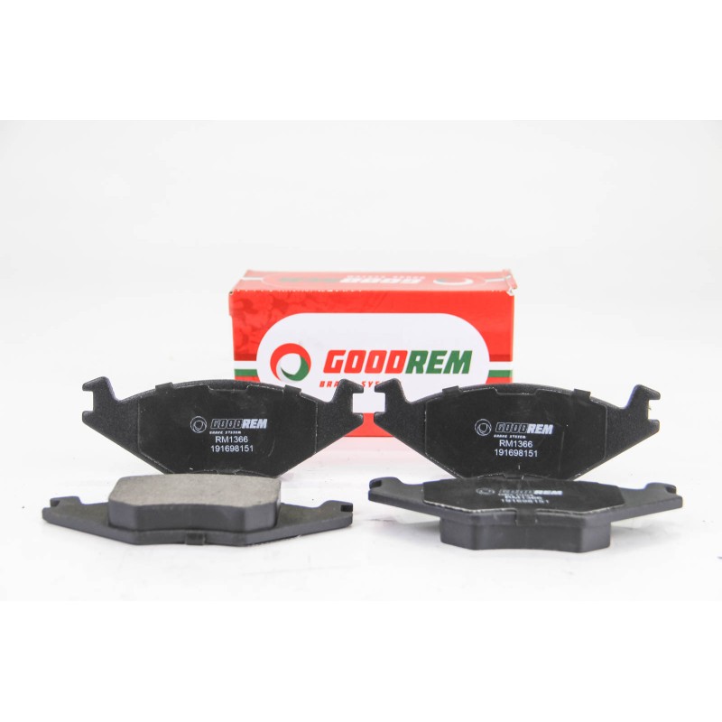 Передні гальнивні колодки GOODREM для Caddy, Cordoba, Golf, Ibiza, Jetta (81-03) RM1366
