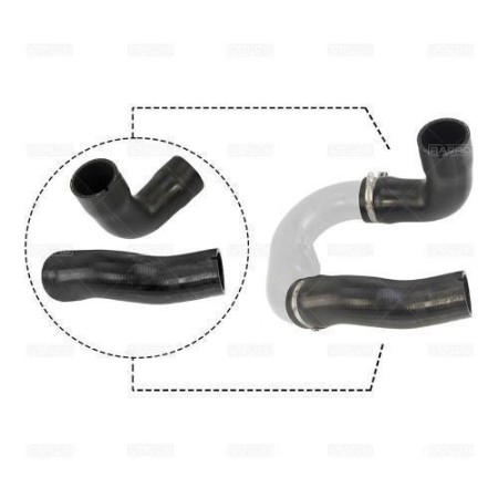 Патрубок интеркулера Doblo/Combo 1.6D/2.0D Multijet 10- Л. (11535/K)