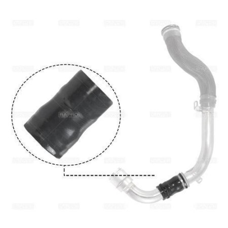 Патрубок інтеркулера Megane 1.5 dCi 06- (12539)