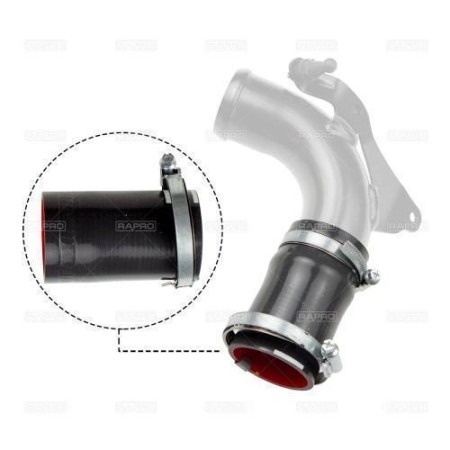 Патрубок інтеркулера Mondeo IV/V/Focus III/Fiesta VI/VII 1.5/1.6TDCI 10- (16383)