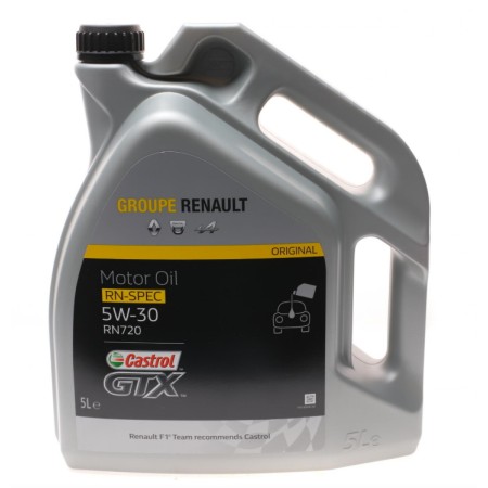 Масло моторное Renault - Castrol GTX RN 5W-30 RN 720 5л (7711658108)