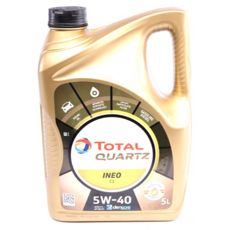 Мастило моторне Total Quartz INEO C3 Dexos2 5W-40 (5л) (213790)