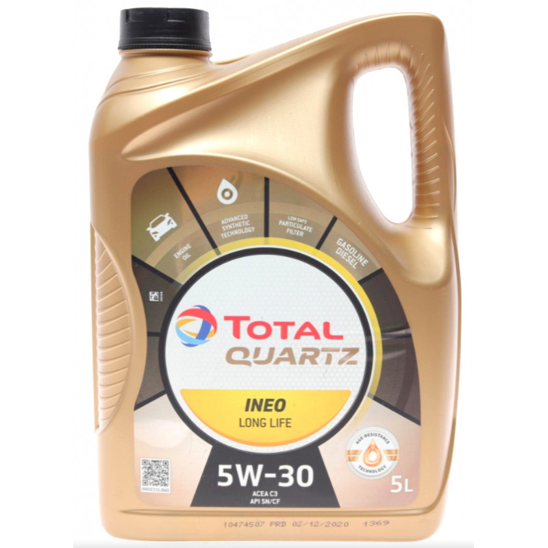 Моторное масло Total Quartz INEO LONG LIFE 5W-30 (5л) (213819)
