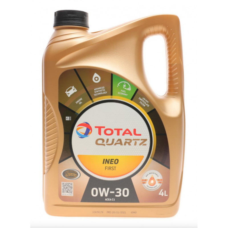 Моторное масло Total QUARTZ INEO FIRST 0W-30  (4л) (213834)