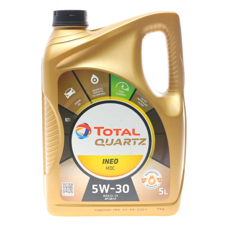 Моторное масло Total Quarts INEO MDC 5W-30 (5л) (214031)