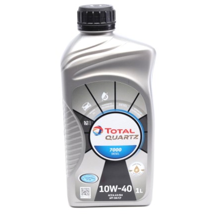 Мастило моторне Total Quartz 7000 Diesel 10W-40 (1л) (214111)